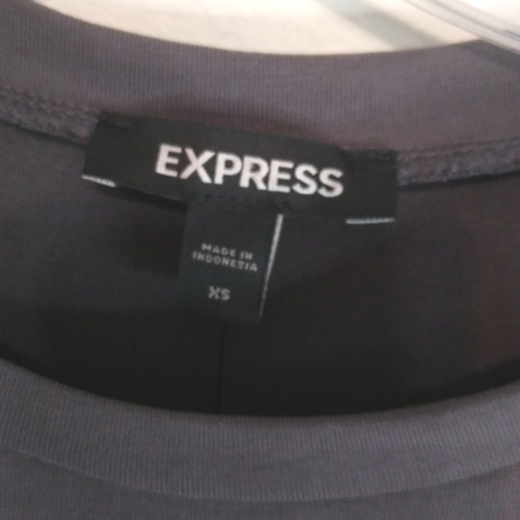 Express Grey Short Sleeve Dress - Size XL - Picture 3 of 7